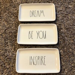 Rae Dunn Plate Set of 3